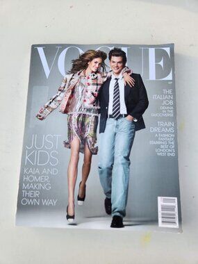 Vogue Magazine September 2026 issue Kaia Gerber and Homer Gere are on the cover